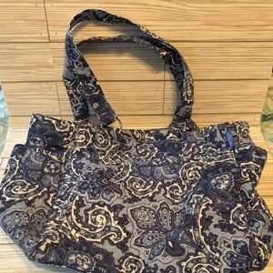 Blue Paisley Handbag/Tote/Purse